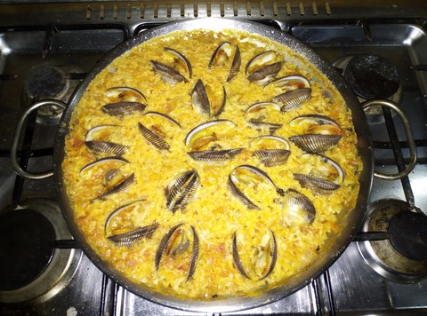 Clams riz curry cuecuma