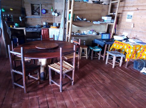 Table ronde atypique avec pied racine 2