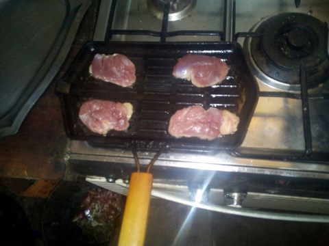 magret de canard a la plancha nervuré